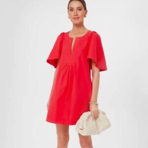Pomander Place Tuckernuck Finley Flutter Sleeve Dress Women’s XXL Red Romantic